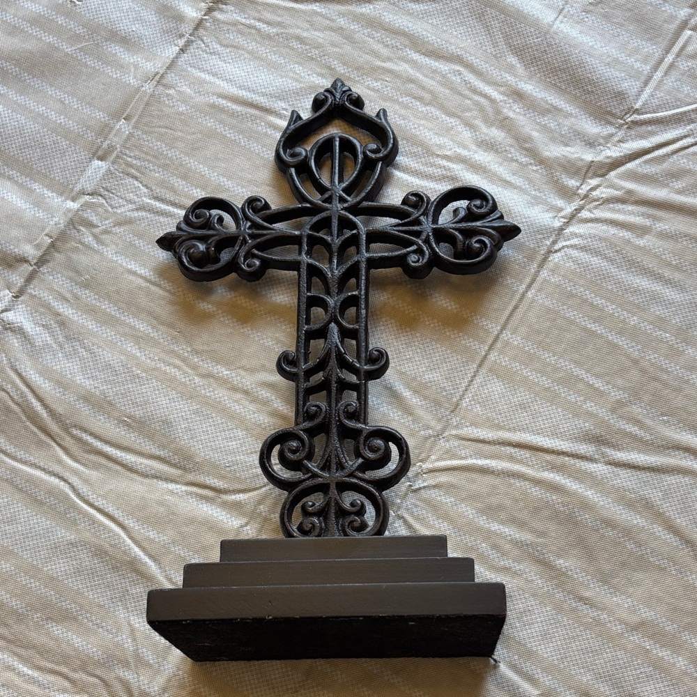 Black cast iron cross!